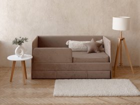 Диван-кровать Happy (капучино) в Чульмане - chulman.mebel-nsk.ru | фото
