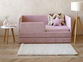 Диван-кровать Happy (розовый) в Чульмане - chulman.mebel-nsk.ru | фото