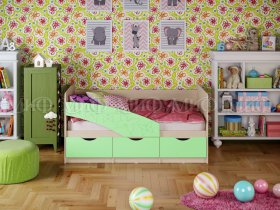 Кровать детская Бабочки 1,8 м в Чульмане - chulman.mebel-nsk.ru | фото