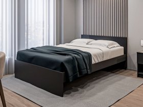Кровать двуспальная 1,4м Бруклин СБ-3353 (диамант серый) в Чульмане - chulman.mebel-nsk.ru | фото