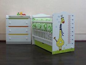Кроватка детская Жираф с маятником в Чульмане - chulman.mebel-nsk.ru | фото