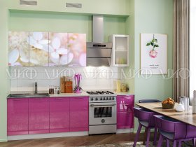 Кухонный гарнитур Вишневый цвет в Чульмане - chulman.mebel-nsk.ru | фото