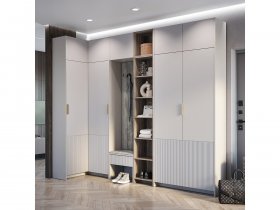 Модульная прихожая Пандора (кашемир/MF03) в Чульмане - chulman.mebel-nsk.ru | фото