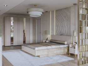 Модульная спальня Одетта (дуб эндгрей/меланж) в Чульмане - chulman.mebel-nsk.ru | фото