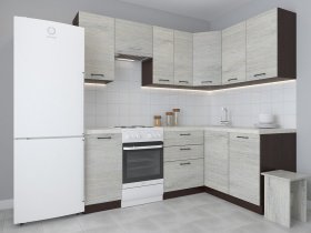 Модульная угловая кухня 1,4м*2,1м Лада (пикард) в Чульмане - chulman.mebel-nsk.ru | фото