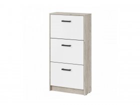 Обувница ОБ-3 Вега (дуб крафт серый/белый) в Чульмане - chulman.mebel-nsk.ru | фото