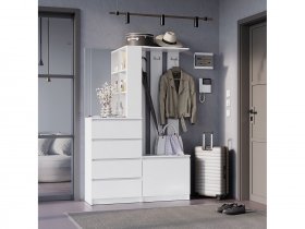 Прихожая Симпл ПР-04 (белый) в Чульмане - chulman.mebel-nsk.ru | фото