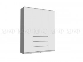 Шкаф 1600 с ящиками Челси (белый) в Чульмане - chulman.mebel-nsk.ru | фото