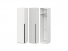 Шкаф ШК-50 Эккервуд (белый) в Чульмане - chulman.mebel-nsk.ru | фото
