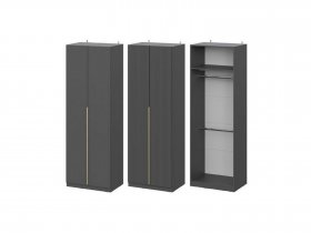 Шкаф ШК-75 Эккервуд (графит) в Чульмане - chulman.mebel-nsk.ru | фото