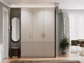 Шкаф трехстворчатый Эккервуд (Нью) (меланж) в Чульмане - chulman.mebel-nsk.ru | фото