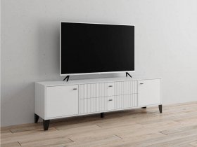 Тумба под ТВ Парус-10 (белый/белый снег) в Чульмане - chulman.mebel-nsk.ru | фото