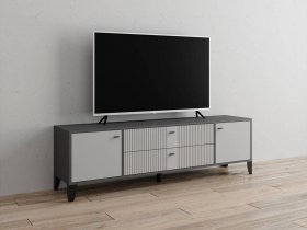 Тумба под ТВ Парус-10 (графит/светло-серый) в Чульмане - chulman.mebel-nsk.ru | фото